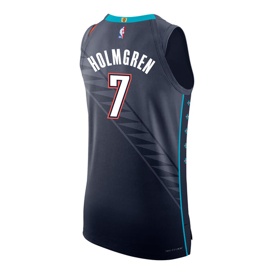 2025-26 OKLAHOMA CITY THUNDER LUGUENTZ DORT CITY EDITION AUTHENTIC JERSEY - Back View