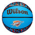 Oklahoma City Thunder Graffiti Basketball - Front View