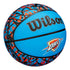 Oklahoma City Thunder Graffiti Basketball - Angled View