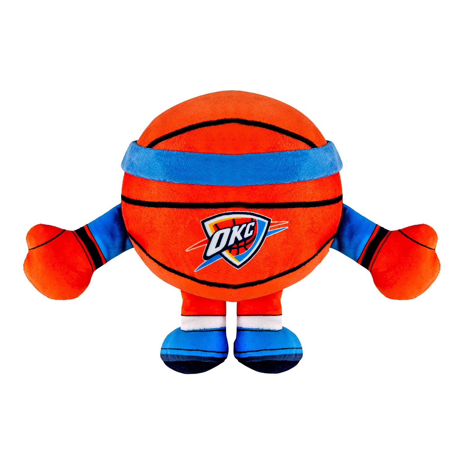 Oklahoma City Thunder Uncanny Brands 6" Kuricha Sitting Basketball Plush - Back View