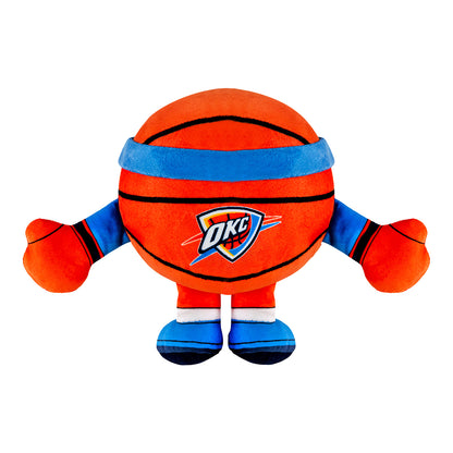 Oklahoma City Thunder Uncanny Brands 6" Kuricha Sitting Basketball Plush - Back View