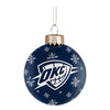 Oklahoma City Thunder Light Up Glass Ball Ornament In Navy - Front View