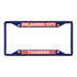 Oklahoma City Thunder Metal Navy & Orange License Plate Frame In Navy - Front View