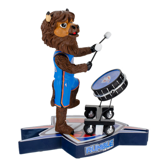 Oklahoma City Thunder Rumble Drum Bobblehead - Right Side View