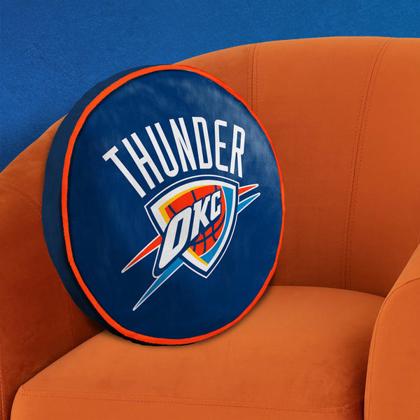 OKC THUNDER GLOBAL LOGO CLOUD TRAVEL PILLOW