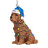 OKLAHOMA CITY THUNDER DOG CHRISTMAS LIGHTS ORNAMENT - Front View