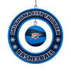 OKLAHOMA CITY THUNDER FLOATING BASKETBALL ORNAMENT - Front View