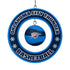 OKLAHOMA CITY THUNDER FLOATING BASKETBALL ORNAMENT - Front View