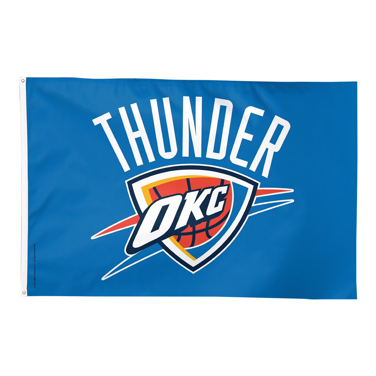OKLAHOMA CITY THUNDER 4' X 6' DELUXE FLAG - Front View
