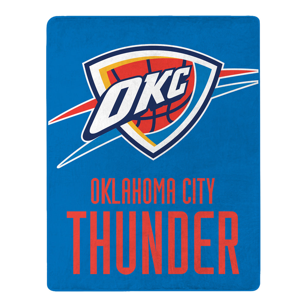 OKLAHOMA CITY THUNDER THUNDERSTACK 4' x 5' RASCHEL BLANKET