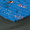 OKLAHOMA CITY THUNDER CONQUEST 5' x 6' CHENILLE SHERPA REVERSIBLE BLANKET - Sherpa Lining Close Up