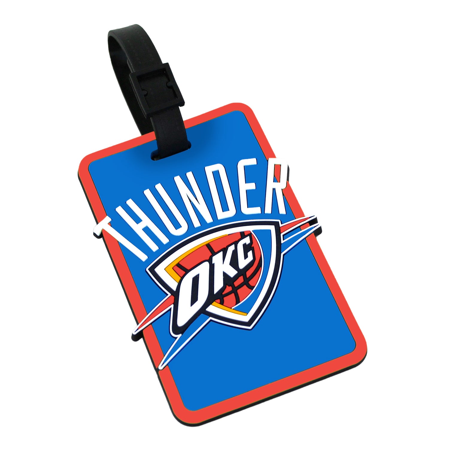 OKLAHOMA CITY THUNDER SOFT BAG TAG - Front View