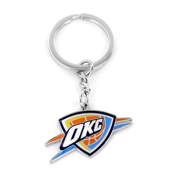 OKLAHOMA CITY THUNDER LOGO KEYCHAIN - Front View