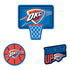 OKLAHOMA CITY THUNDER HD ACRYLIC 3 PACK MAGNET SET - Front View