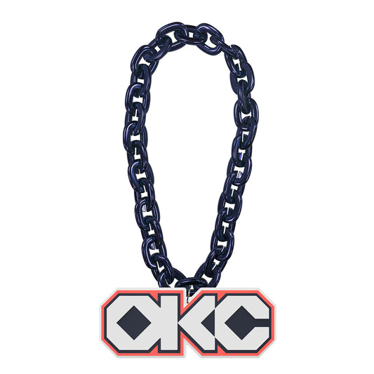 OKLAHOMA CITY THUNDER NATIVE WORDMARK FAN CHAIN - Front View