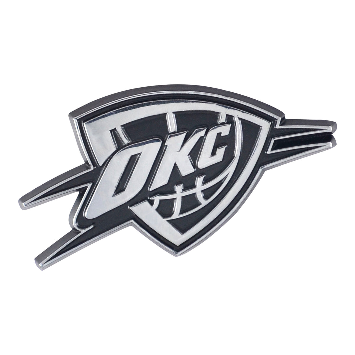 OKC Thunder Logo Brands Chrome Auto Emblem