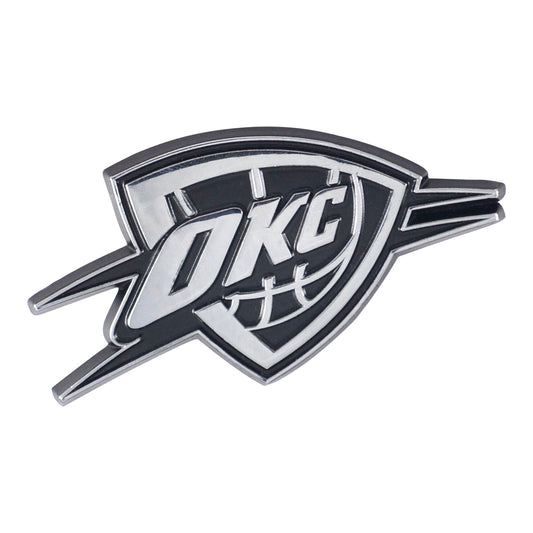 OKC Thunder Logo Brands Chrome Auto Emblem