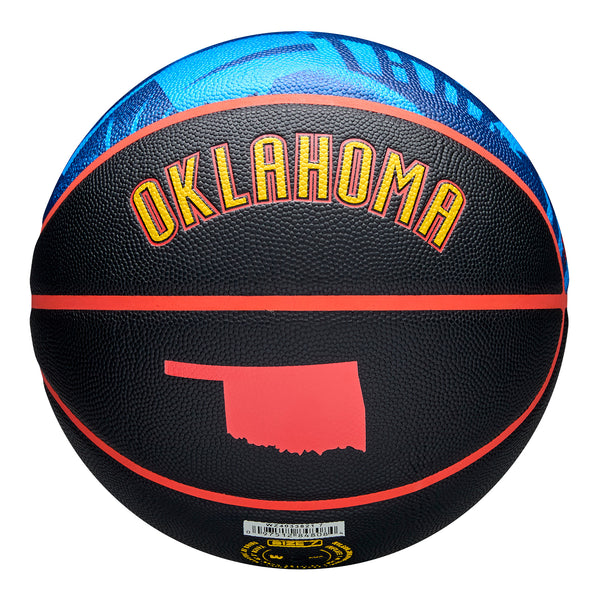 2024-25 OKLAHOMA CITY THUNDER CITY EDITION COLLECTOR SERIES BASKETBALL - BACK VIEW