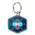 2025-26 OKLAHOMA CITY THUNDER CITY EDITION ACRYLIC KEY RING in Blue - Front View