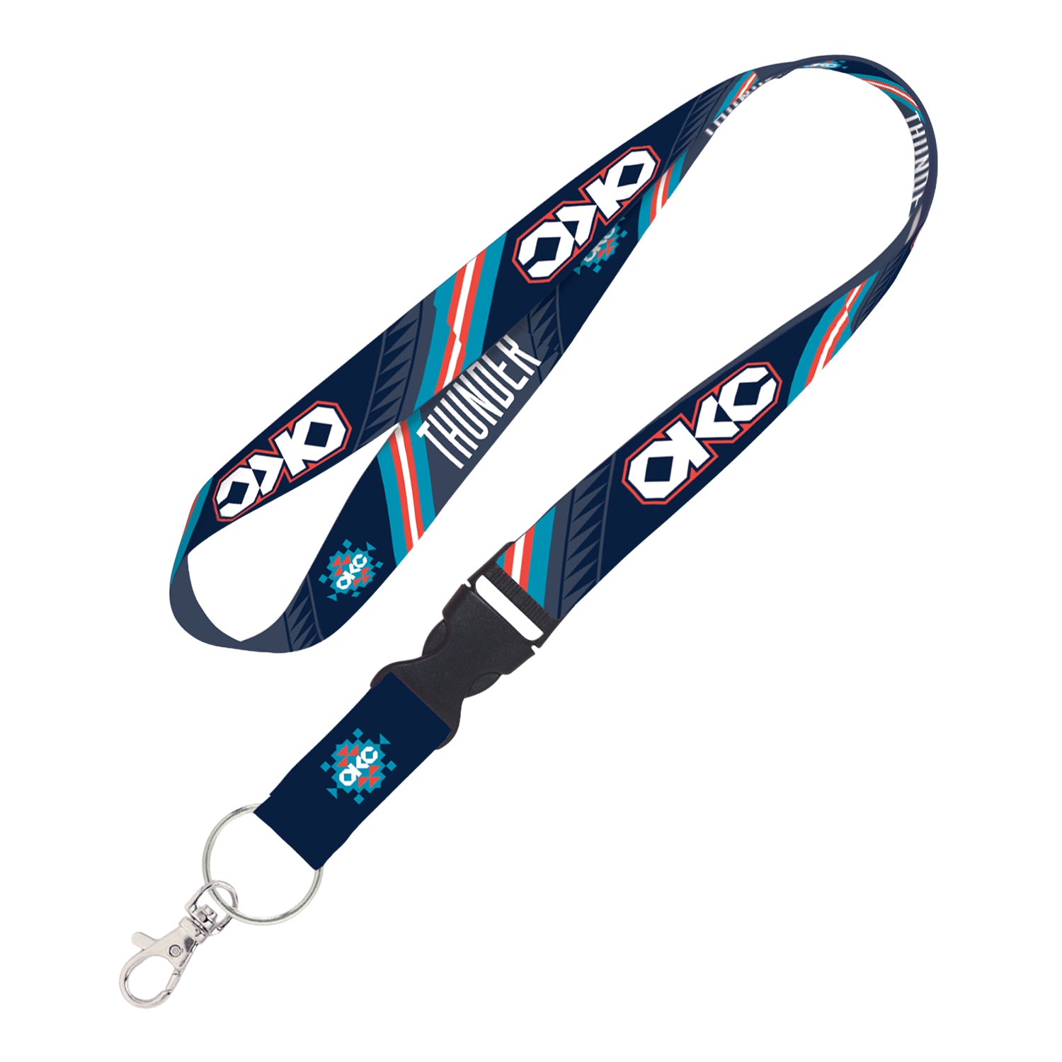 2025-26 OKLAHOMA CITY THUNDER CITY EDITION LANYARD - Front View