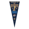 OKC THUNDER 2025 NBA CHAMPIONS ON COURT PENNANT