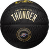 OKC Thunder 2025 NBA Champions Basketball in Black - Logo View