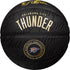 OKC Thunder 2025 NBA Champions Basketball in Black - Logo View