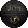 OKC Thunder 2025 NBA Champions Basketball in Black - Wilson Logo View