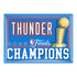 OKC Thunder 2025 NBA Champions Magnet in Blue - Front View