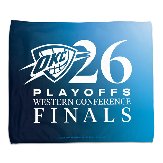 OKC Thunder WinCraft 2026 Western Conference Finals Rally Towel in Blue - Front view