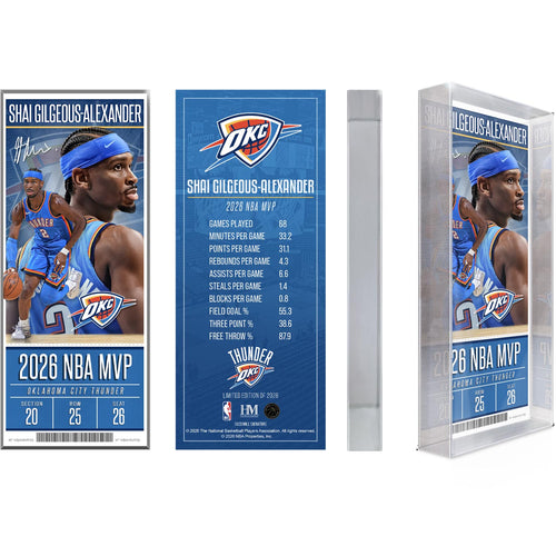 Shai Gilgeous-Alexander 2026 NBA MVP Commemorative Ticket