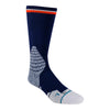 OKC THUNDER YOUTH SOCKS IN BLACK - FRONT RIGHT VIEW
