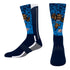 YOUTH OKLAHOMA CITY THUNDER RUMBLE PHENOM CURVE SOCKS in Blue - Front View