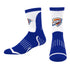 YOUTH OKLAHOMA CITY THUNDER LOGO SURGE QUARTER-CUT SOCKS in Blue - Front View