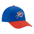 47 BRAND THUNDER YOUTH MVP SHORT STACK ADJUSTABLE HAT IN BLUE & ORANGE - ANGLED RIGHT SIDE VIEW
