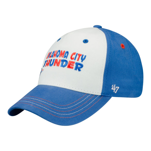 OKC THUNDER MVP SWAP YOUTH HAT IN WHITE - FRONT LEFT VIEW
