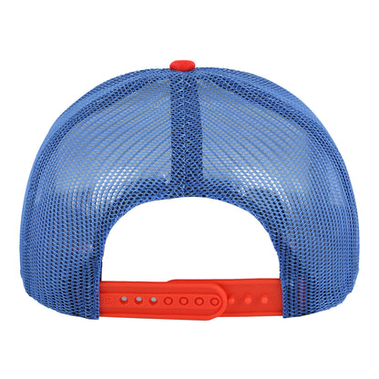 YOUTH '47 BRAND THUNDER STACK LINE FOAM TRUCKER HAT IN WHITE - BACK VIEW