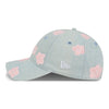 GIRLS OKC THUNDER NEW ERA 920 FLORAL DENIM HAT in Blue - Left Side View