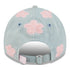 GIRLS OKC THUNDER NEW ERA 920 FLORAL DENIM HAT in Blue -Back View