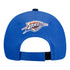 Youth OKC Thunder New Era Global Two-Tone Adjustable Hat in Blue - Back View