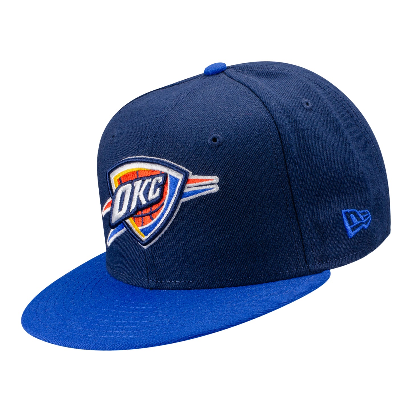 Youth OKC Thunder New Era 950 Two-Tone Snapback in Blue - Front Left View