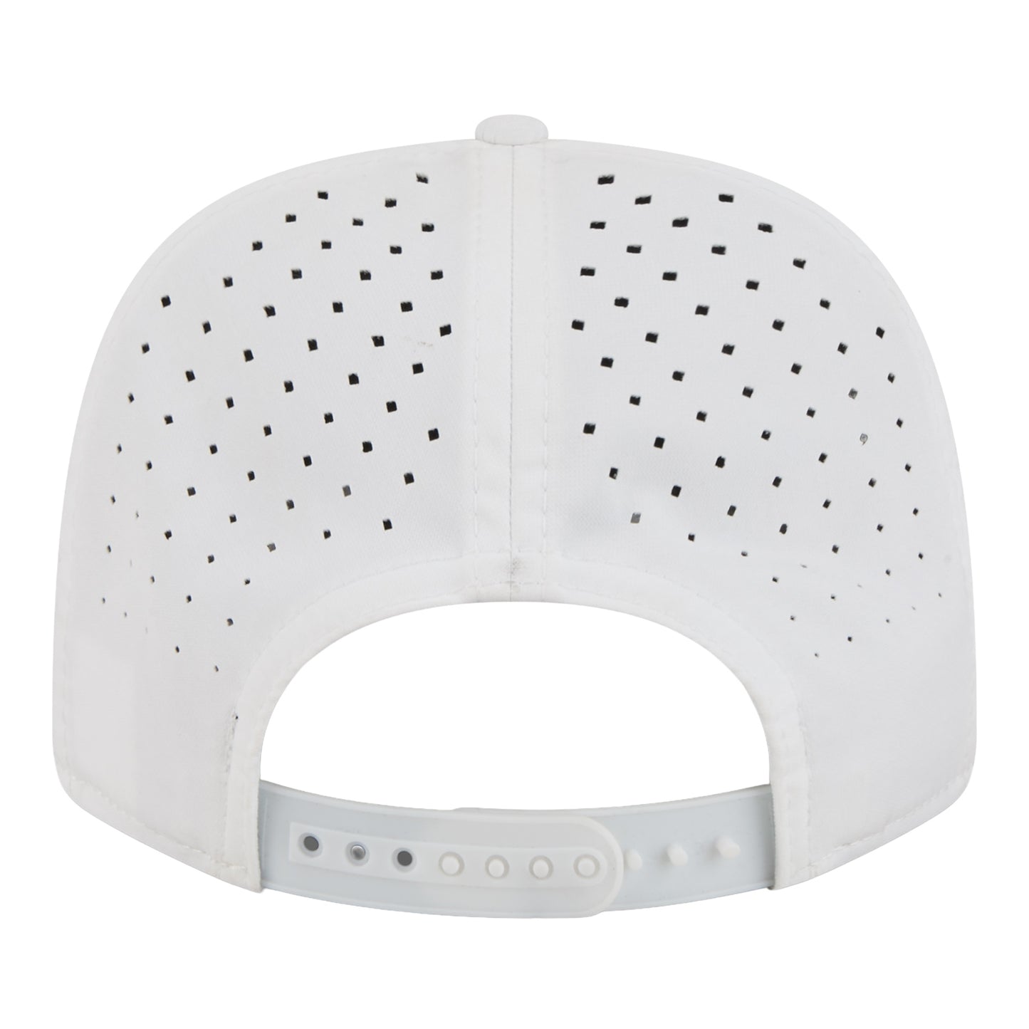 Toddler OKC Thunder New Era 9Seventy Stretch Snap Rope White Hat in White - Back View