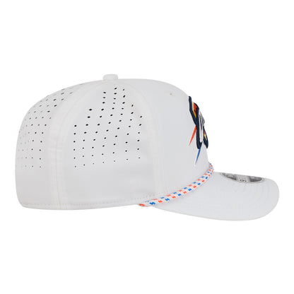 Toddler OKC Thunder New Era 9Seventy Stretch Snap Rope White Hat in White - Right Side View