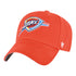 Youth OKC Thunder 47 Brand Primary MVP Hat in Orange - Front Left View