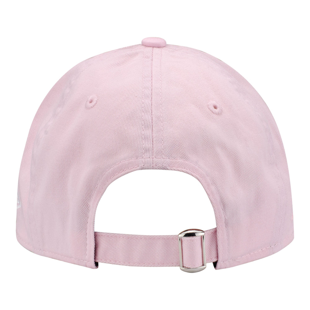 YOUTH OKC THUNDER NEW ERA 920 FLORAL ADJUSTABLE HAT in Pink - Back View