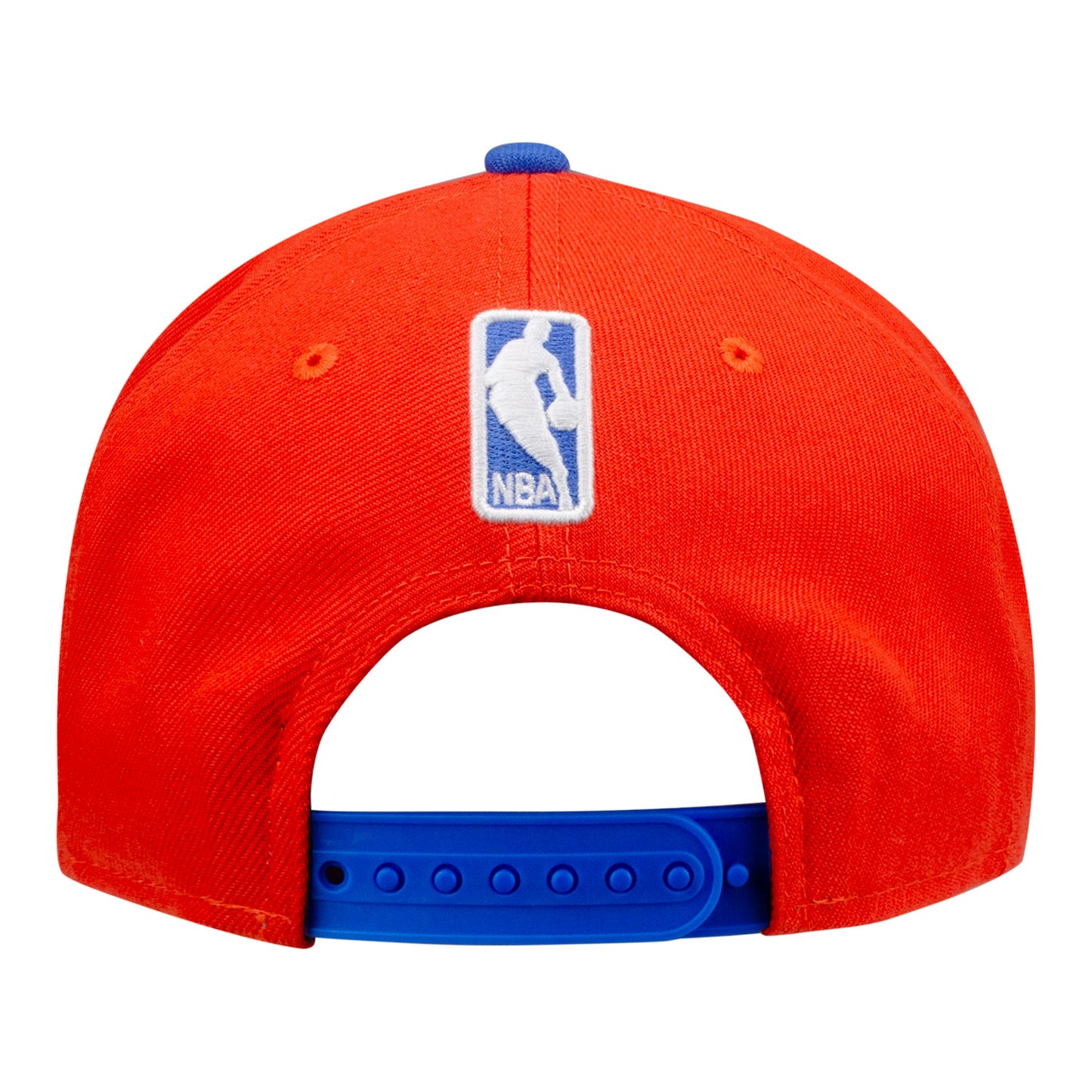 YOUTH OKC THUNDER NEW ERA 950 SATIN WORDMARK SNAPBACK in Orange - Back View