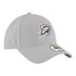 YOUTH OKC THUNDER NEW ERA 940 GREY ADJUSTABLE HAT IN GREY - FRONT RIGHT VIEW