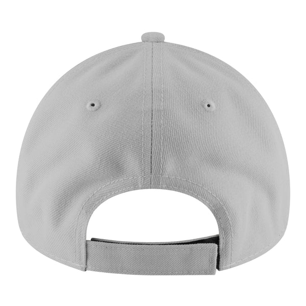YOUTH OKC THUNDER NEW ERA 940 GREY ADJUSTABLE HAT IN GREY - BACK VIEW