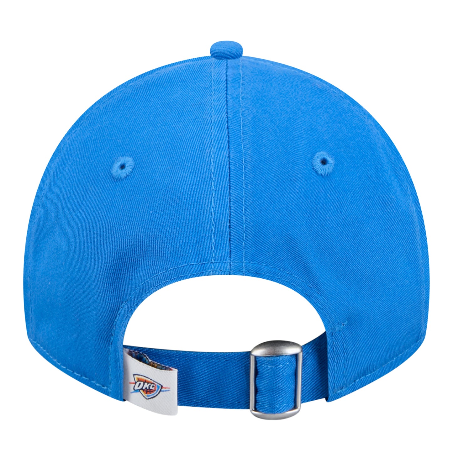 Youth OKC Thunder New Era 9Twenty Classic Hat in blue - back view
