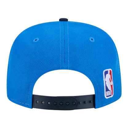 Youth OKC Thunder New Era 9Fifty A-Frame 2026-27 NBA Tip-Off Hat in Blue - Back View
